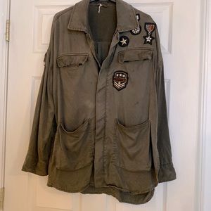 Free People military jacket/blouse